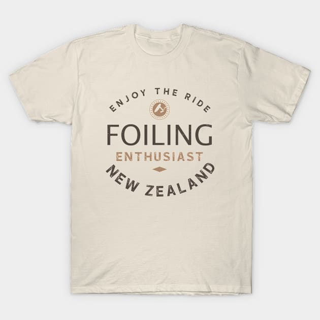 Foiling Enthusiast - New Zealand T-Shirt by bluehair